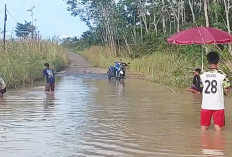 Banjir Tak Surut, Warga Lubuk Linggau Jadikan Tempat Pemancingan