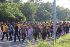 Polres Musi Rawas Gelar Jalan Santai, Berbagai Perlombaan dan Bagikan Doorprice Berhadiah