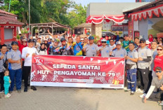 HUT Pengayomam Ke-79, Sepeda Santai Bersama Pegawai Lapas Narkotika Kelas IIA Muara Beliti