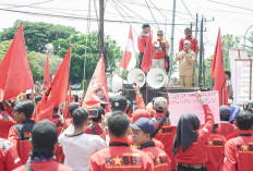 Kongres Aliansi Serikat Buruh Indonesia Kabupaten Muba Turun Ke Lapangan Sampaikan Aspirasi