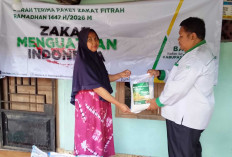 BAZNAS Musi Rawas Salurkan 150 Paket Beras Zakat Fitrah