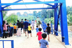 Jembatan Sungai Malus Batu Pepe Lubuk Linggau Tahan Beban 200 Ton, Jadi Ikon Baru di Wisata Ini