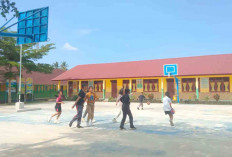 Antusiasme Siswa SDN 40 Lubuk Linggau dalam Latihan Ekstrakurikuler Basket