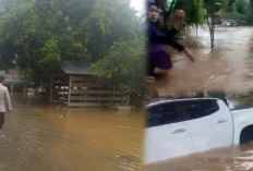 Banjir Kecamatan Rawas Ulu dan Ilir Kembali Naik, Waspada Luapan Air Lebih Tinggi Lagi