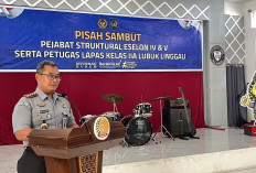 Lapas Lubuklinggau Gelar Pisah Sambut Pejabat Struktural, Ini Pesan Kalapas