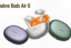 Realme Buds Air 6, Earbud dengan Peredam Bising ANC, Baterai Gahar dan Punya Fitur Modern