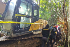 Satu Alat Berat di Rawas Ulu Muratara Diamankan Polisi, Sudah Ditinggalkan Pemilik