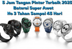 5 Jam Tangan Pintar Terbaik 2025 dengan Baterai Super Awet, No 3 Tahan Sampai 45 Hari!