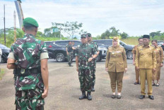 Bupati Ratna Machmud Tinjau Yonif TP 947/Pangeran Amin, Harapkan Sinergi Bangun Musi Rawas