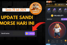 Sudah Keluar Sandi Morse Hamster Kombat Hari Ini 29 Juli 2024, Yuk Garap Jutaan Koin Gratis 