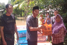 40 Paket Bantuan dari BNPB Sumsel Disalurkan kepada Korban Terdampak Banjir