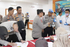 Ratusan Anggota Polres Musi Rawas di Tes Urine, Ini Hasilnya
