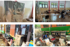 Terdampak Banjir, Smart TV Milik Sejumlah Sekolah di Muratara Rusak