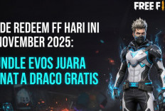 Kode Redeem FF Hari Ini 3 November 2025: Bundle EVOS Juara dan Senjata Draco Gratis