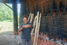  Pabrik Batu Bata Merah di Desa Wonokerto Musi Rawas Masih Gunakan Cara Pembakaran Tradisional