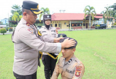 Polres Mura Gelar Tradisi Pembaretan Bintara Remaja Angkatan 52 