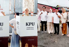 Rodi Wijaya dan Imam Senen Nyoblos Bersama Keluarga, Momen Penting Pilih Pemimpin Masyarakat Lubuklinggau