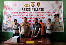 2 Direktur dan Bendahara RSUD Rupit Muratara jadi Tersangka Kasus Korupsi 