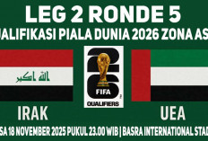 Siapa Lolos Playoff?, Prediksi Irak vs Uni Emirat Arab, WCQ 2026 Zona Asia, Leg 2, Ronde 5, Tayang di Mana?