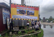 Larangan AngkutanBatu Bara Melintas, Dishub Musi Rawas Pasang Spanduk