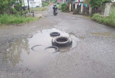 Sempat Terjadi Kecelakaan, Warga Harapkan Perbaikan Jalan Berlubang 