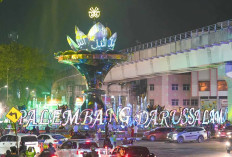 Ternyata ini Makna Tugu Cempako Telok Bundaran Air Mancur yang Baru Diresmikan Herman Deru