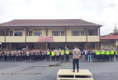 Ratusan Anggota Polres Lubuklinggau dan Musi Rawas Bersiap Amankan Pleno di KPU 