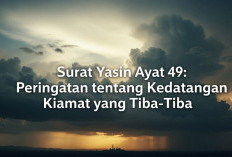 Surat Yasin Ayat 49: Peringatan tentang Kedatangan Kiamat yang Tiba-Tiba