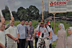 Bayar Nazar, Kader Gerindra Muratara Ini Gowes Sepeda ke Jakarta untuk Bertemu dengan Prabowo