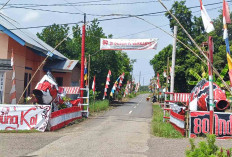 Warga Kalibening Musi Rawas Antusias Sambut HUT Kemerdekaan RI ke-80, Hias Patung Ikan Koi