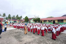 Agar Semangat Belajar, SDN 55 Lubuk Linggau Ajak Muridnya Senam Anak Indonesia Hebat