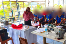 WBP Lapas Narkotika Muara Beliti Ikuti Pelatihan Kemandirian Bersertifikat Bidang Menjahit 