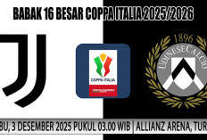 Prediksi Juventus vs Udinese, Coppa Italia 2025/2026, Babak 16 Besar, Tayang ANTV