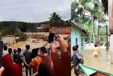 5 Desa Diterjang Banjir dan 3 Jembatan Gantung Putus di Karang Jaya Muratara 