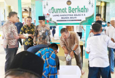 Jumat Berkah Berbagi di Masjid Darussalam Digelar Lapas Narkotika Muara Beliti
