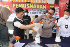 Polres Muratara Musnahkan BB Sabu Seberat 992,02 gram dari Hasil Ungkap Kasus BD Sabu Jaringan Pekan Baru 