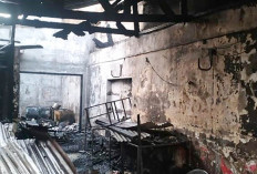 Kedai Mie Siantar Lubuk Linggau Terbakar, Api Muncul dari Belakang Kedai