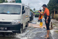 Banjir Surut, Jalan Sekayu - Lubuk Linggau Lancar