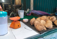 Jelang Idul Adha Harga Santan di Pasar Bukit Sulap Masih Normal