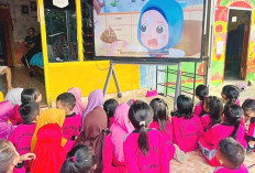 Refleksi Anak Didik TK Flamboyan Lubuk Linggau Lewat Tontonan Edukasi