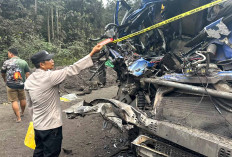 Jalan Berdebu Penyebab Lakalantas di Jalan Hauling Batu Bara Muratara. Satu Korban Meninggal Dunia Ditempat 
