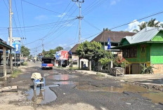 Jalan Provinsi di Desa Gedung Agung Rusak Parah