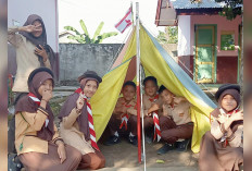 Demi Membentuk Siswa Berkarakter Positif, SDN 2 Muara Beliti Musi Rawas Giatkan Ekskul Pramuka