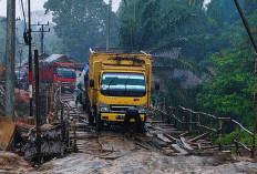 Jembatan Simpang Temelat di Musi Rawas Memprihatinkan, Polisi Imbau Pengendara Bersabar dan Alih Rute