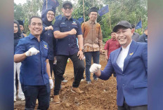 Peletakan Batu Pertama Kantor DPD Partai NasDem Kota Lubuk Linggau, ini Harapan Wali Kota dan Fauzi Amro