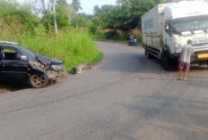 Truk Kargo Tabrakan dengan Innova di Musi Rawas Satu Orang Penumpang Dikabarkan Alami Luka-luka