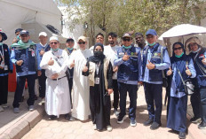 Petugas Kloter Jemaah Haji Embarkasi Palembang Cek lokasi di Arafah