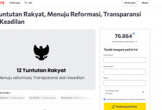 Postingan 12 Petisi Tuntutan Rakyat Menuju Reformasi Ditandatangan 76.864 Orang untuk DPR RI dan Presiden