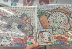Langer Diamond Painting, Aktivitas Kreatif dengan Desain Kucing dan Kelinci Imut