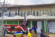 BREAKING NEWS, Gudang Logitik KPU Lubuklinggau Terbakar, Langsung Lakukan Dievakuasi 